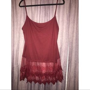 Lace extender tank top, xxl